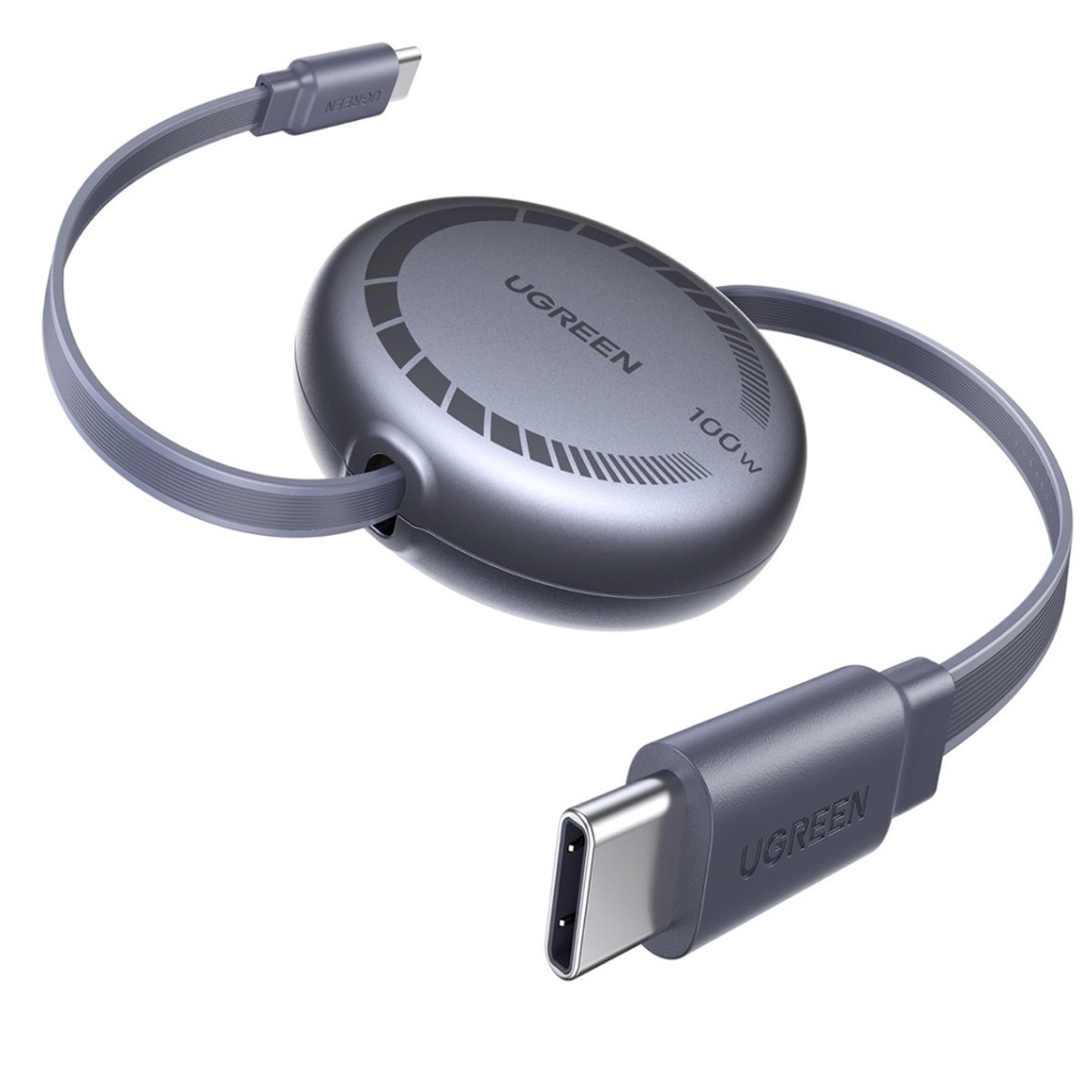 UGREEN CABLE RETRÁCTIL USB C PD 100W 1M L531- GRIS - 2