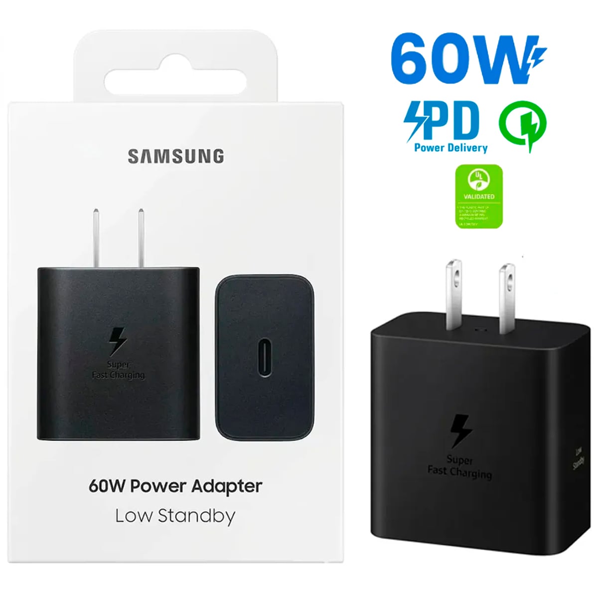 ADAPTADOR SAMSUNG 60W PARA S26 ULTRA NEGRO - 1