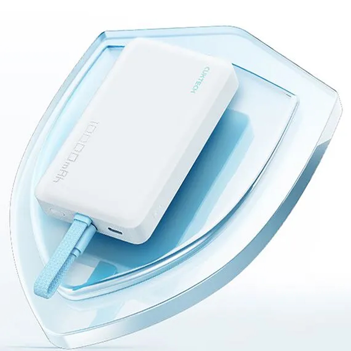 CARGADOR PORTÁTIL MAGNÉTICO 10000MAH CUKTECH CP132ML POWER BANK BLANCO - 4