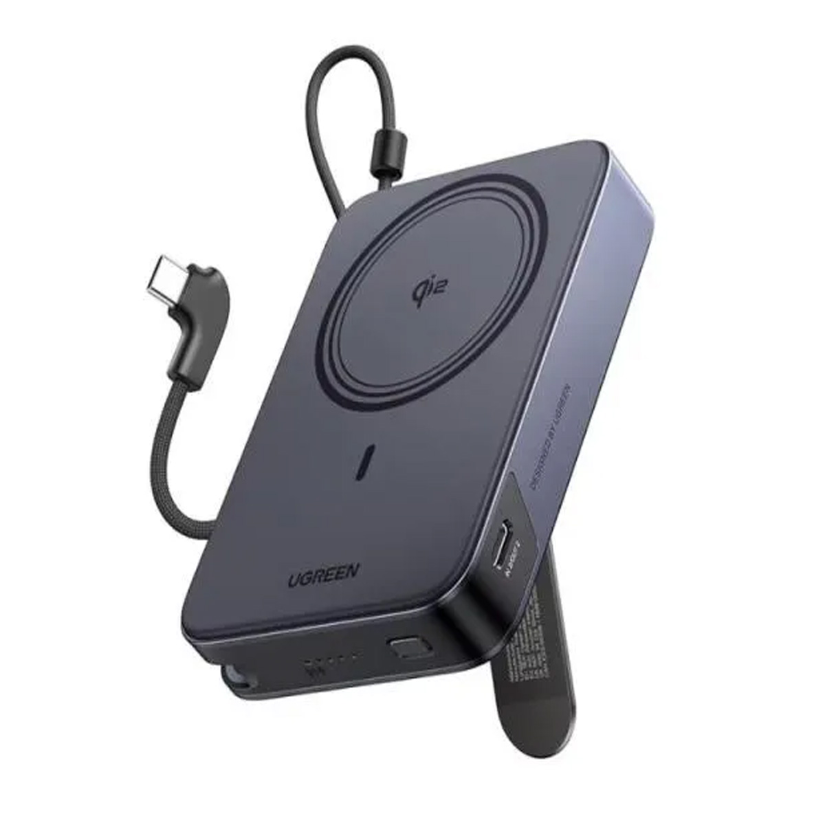 UGREEN POWER BANK PB568 10000MAH QI2 15W, 65176B - NEGRO - 2