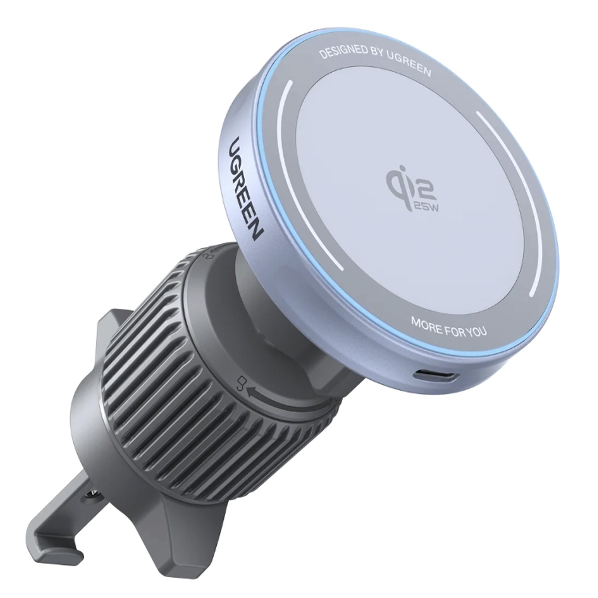 CARGADOR INALÁMBRICO AUTO UGREEN MAGFLOW 25W QI2 W758 - 1