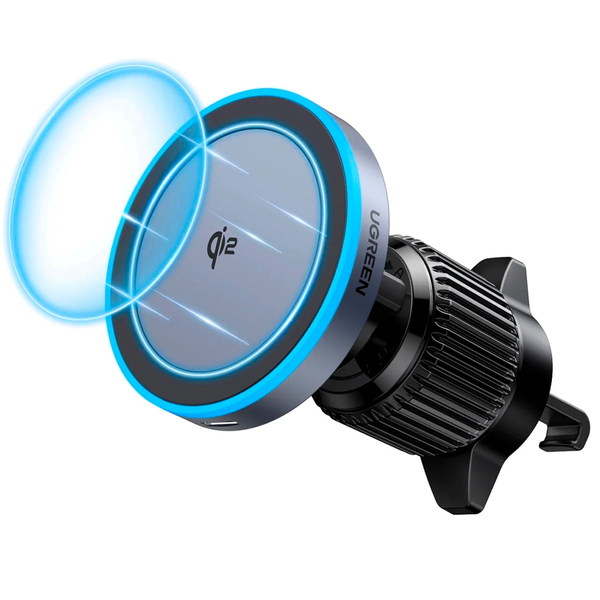 CARGADOR INALÁMBRICO MAGNÉTICO QI2 UGREEN W708 PARA CELULAR Y AUDÍFONOS - 3