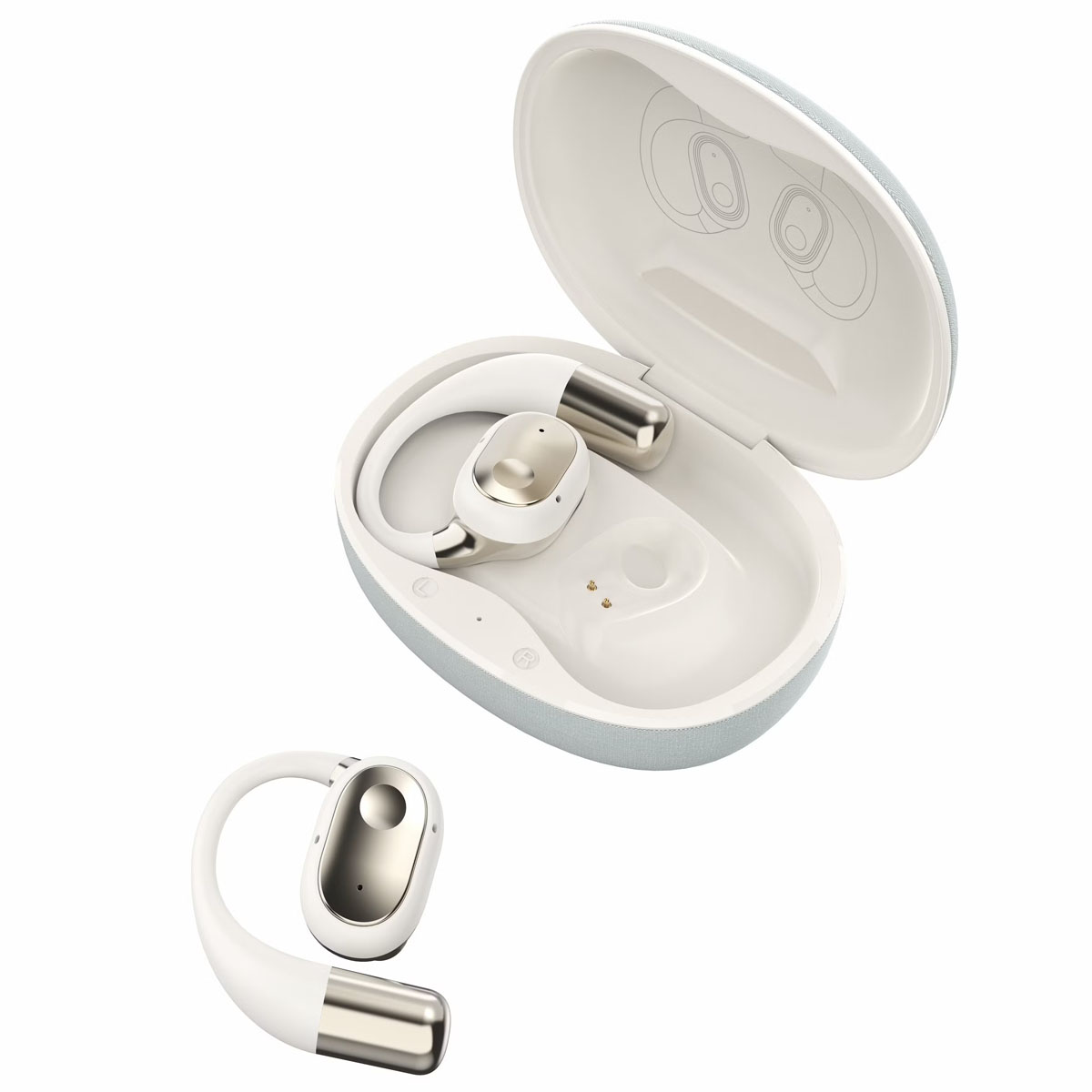 AUDÍFONOS CONDUCCIÓN ÓSEA LDNIO T11 BLUETOOTH 28H - BLANCO - 5