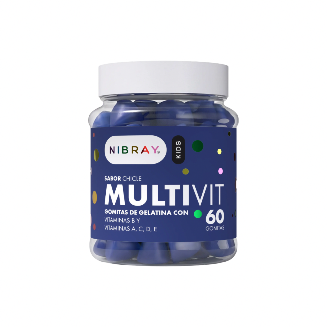 MULTIVITAMÍNICO B1 B2 B6 B9 B12 A D C Y E NIBRAY KIDS PACK 2 FRASCOS - 2