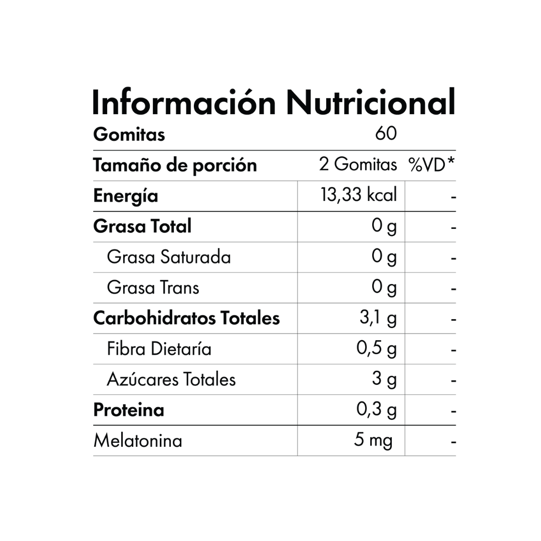 MELATONINA MELATONIB GOMITAS 60UND PARA ADULTOS 5 MG PACK 3X2 - 3