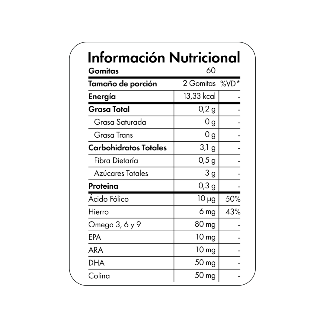 GOMITAS OMEGA 3 6 Y 9 DHA NIBRAY KIDS 60 GOMITAS ARA EPA COLINA Y PARA NIÑOS PACK 3X2 - 3