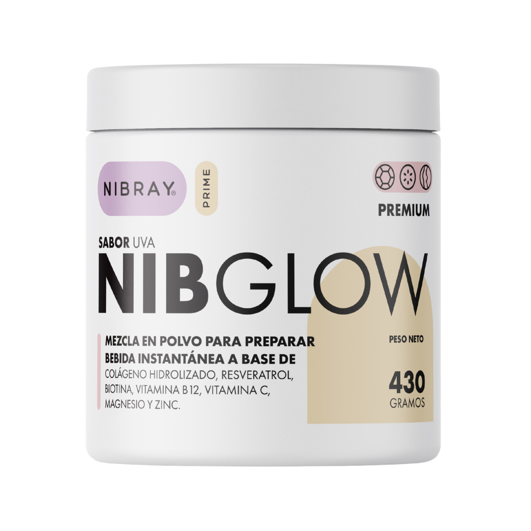 COLAGENO CON RESVERATROL BIOTINA ZINC 2 POTES NIBGLOW PREMIUM - 2