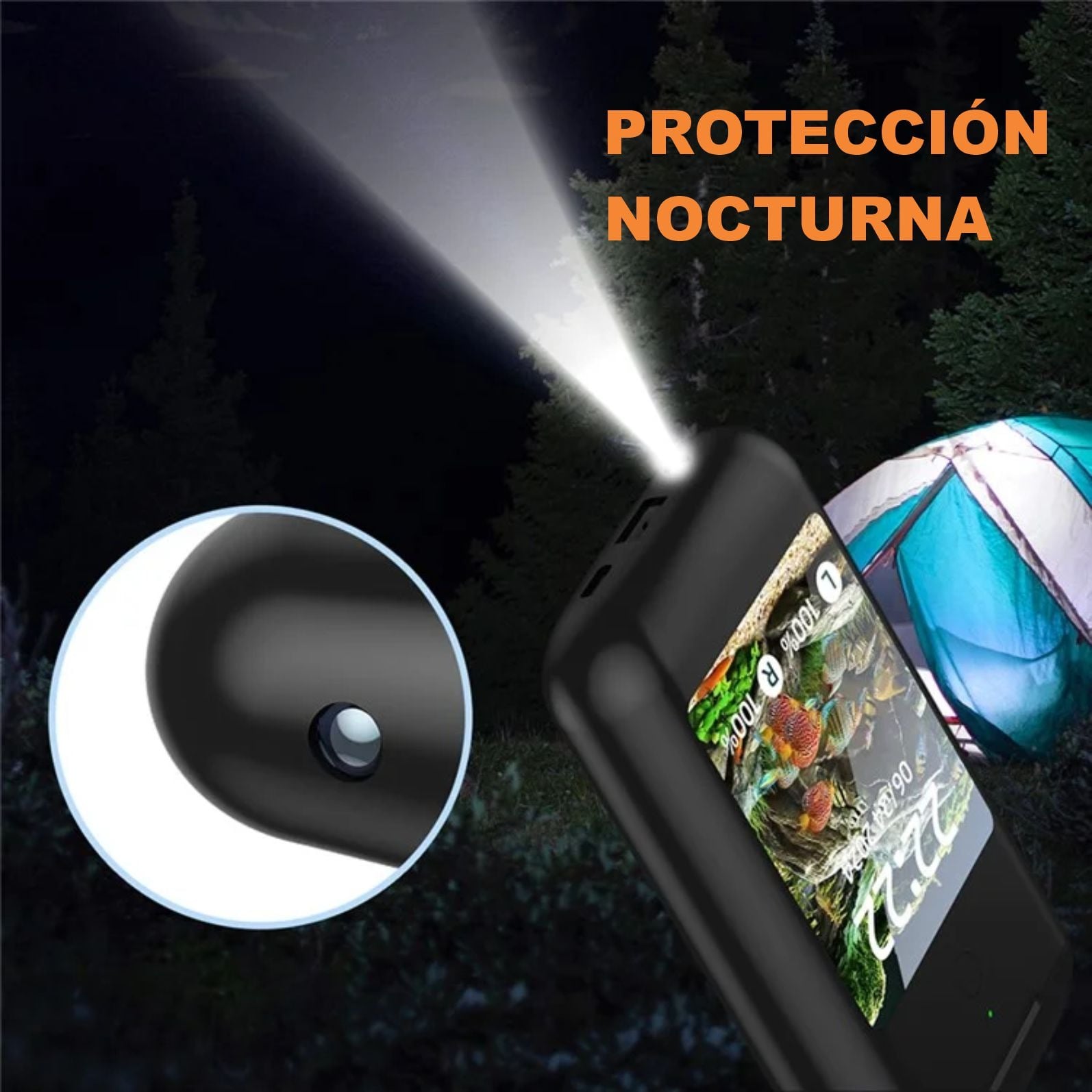 POWER BANK CON AUDIFONOS INTEGRADOS DELUXE TEC TF20 NEGRO - 3