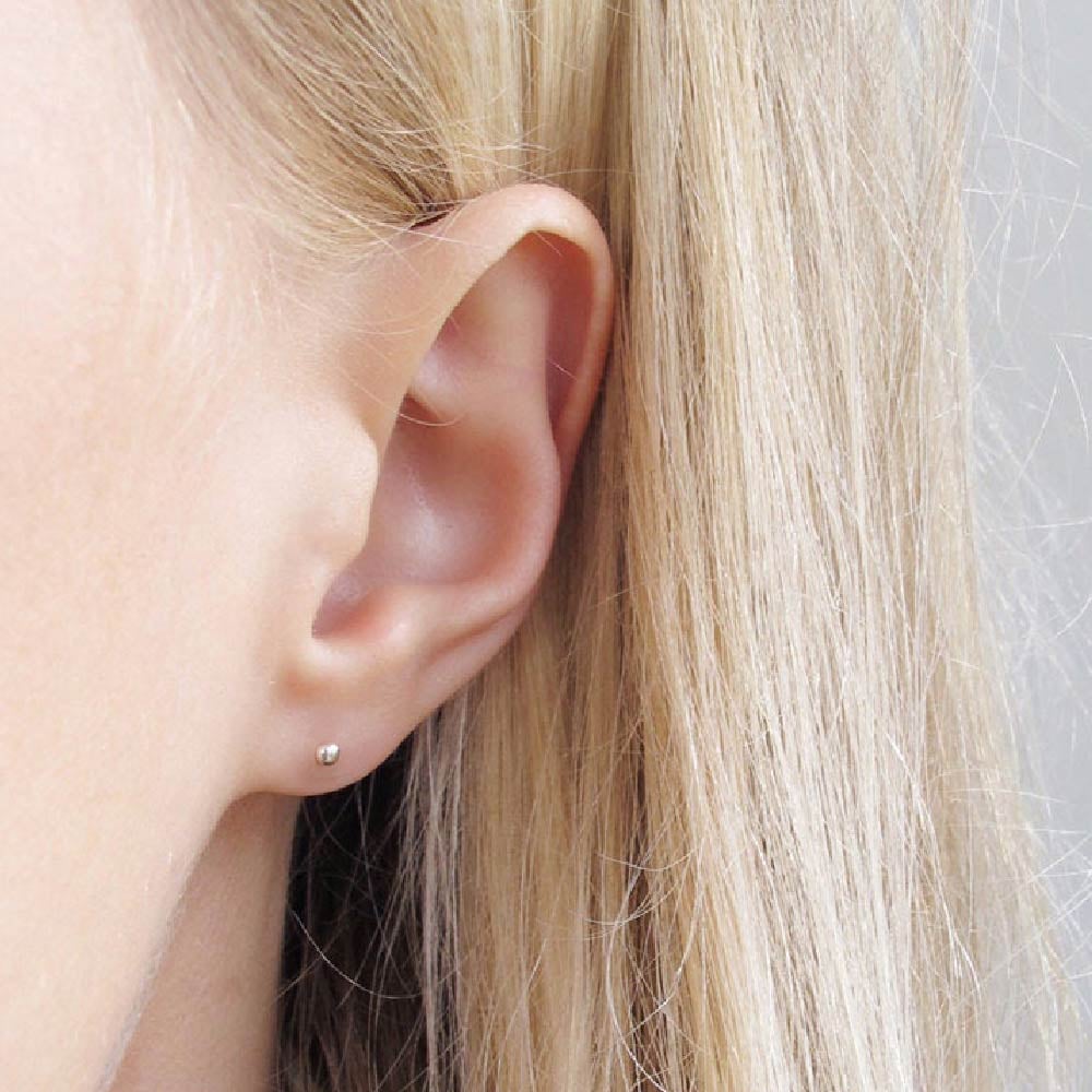 ARETE CLEO JOYAS & ACCESORIOS BOLA BOMBITA 2MM MUJER - 2