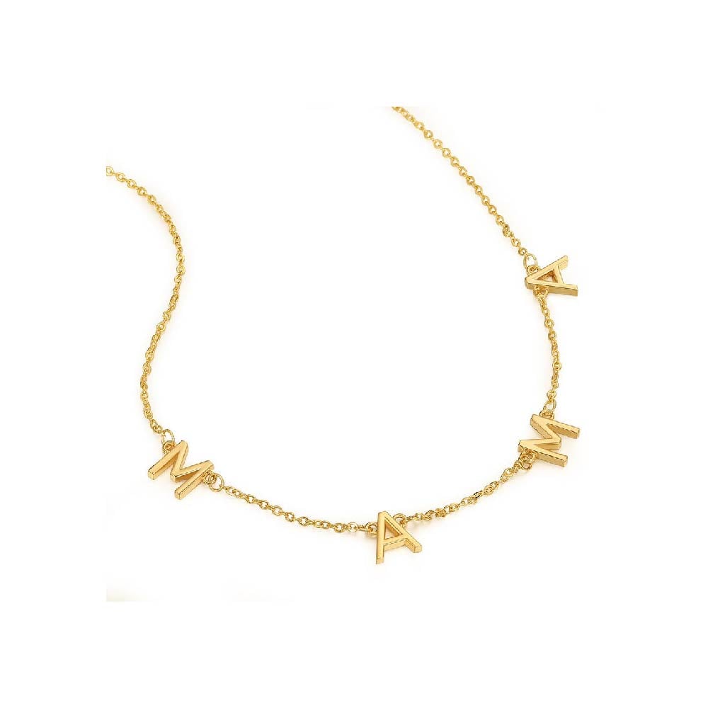 COLLAR MAMÁ BAÑO DE ORO MUJER - 1