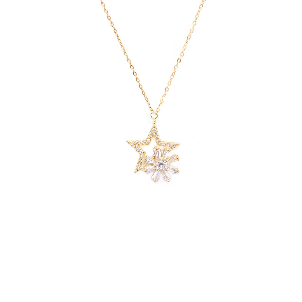 COLLAR ESTRELLA FLOR GIRATORIA MUJER - 1