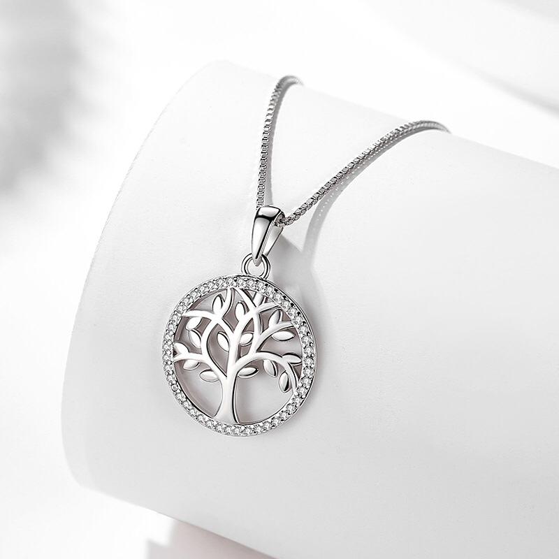 COLLAR CLEO JOYAS & ACCESORIOS ARBOL DE PROSPERIDAD MUJER PLATA - 3