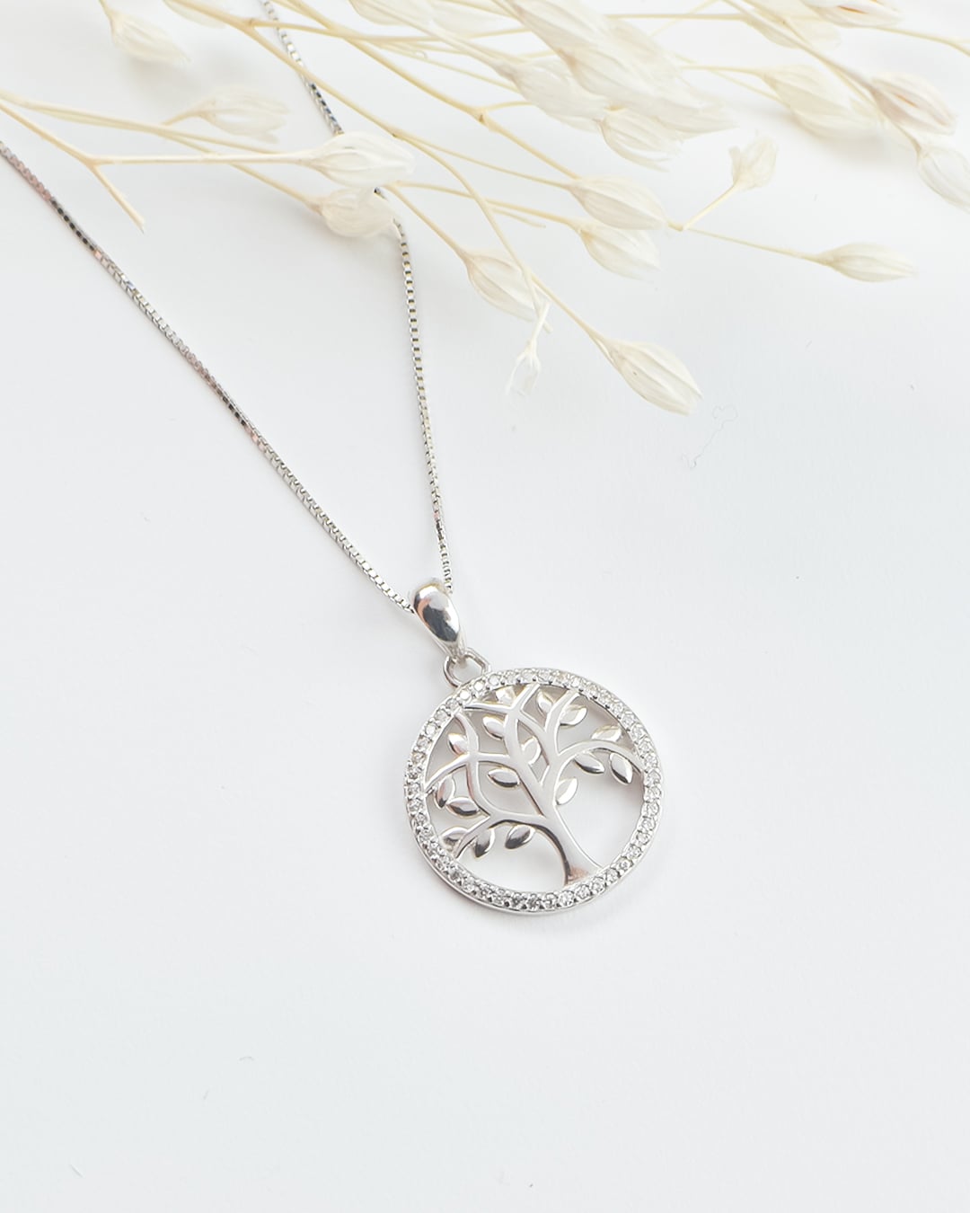 COLLAR CLEO JOYAS & ACCESORIOS ARBOL DE PROSPERIDAD MUJER PLATA - 4
