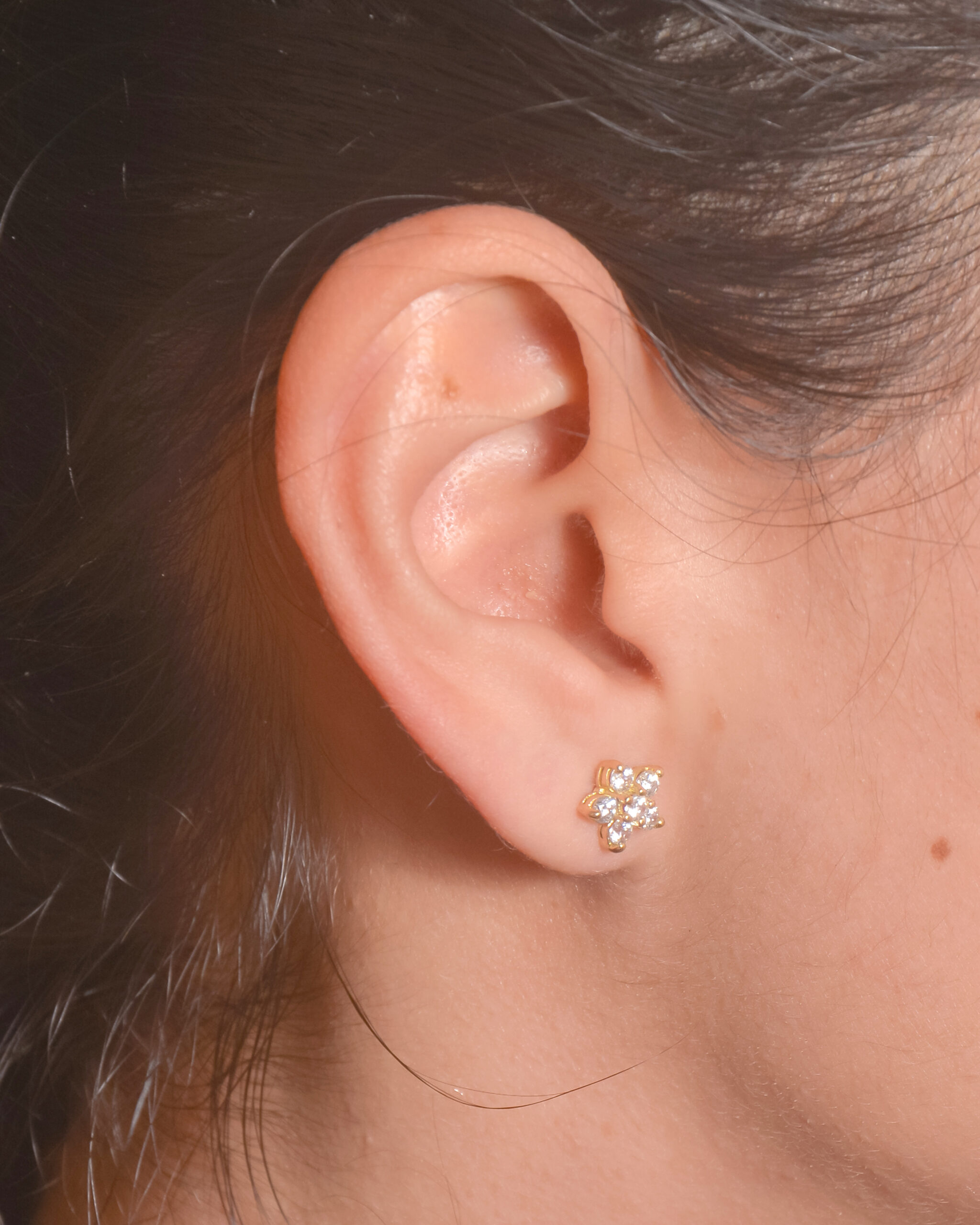 ARETE DOT BOMBITA PLATA BAÑO DE ORO - 2