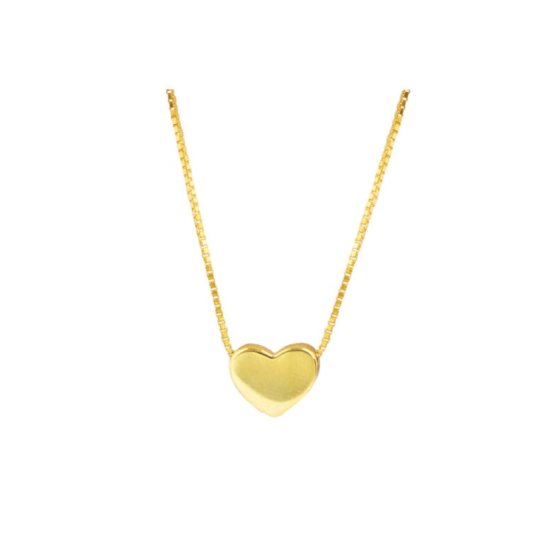 COLLAR CLEO JOYAS & ACCESORIOS PRETTY CORAZON PEQUEÑO DORADO PLATA - 1