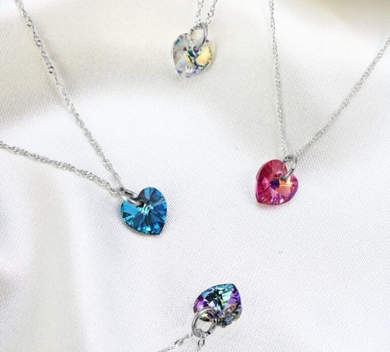 COLLAR CLEO JOYAS & ACCESORIOS GEMA SWAROVSKI PLATA - 2