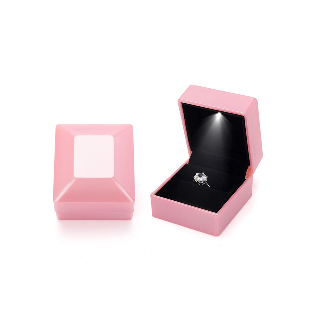 ESTUCHE CAJA CUADRADA CON LUZ LED - 1