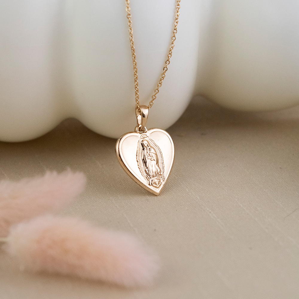COLLAR VIRGEN DE GUADALUPE ROSE - 2