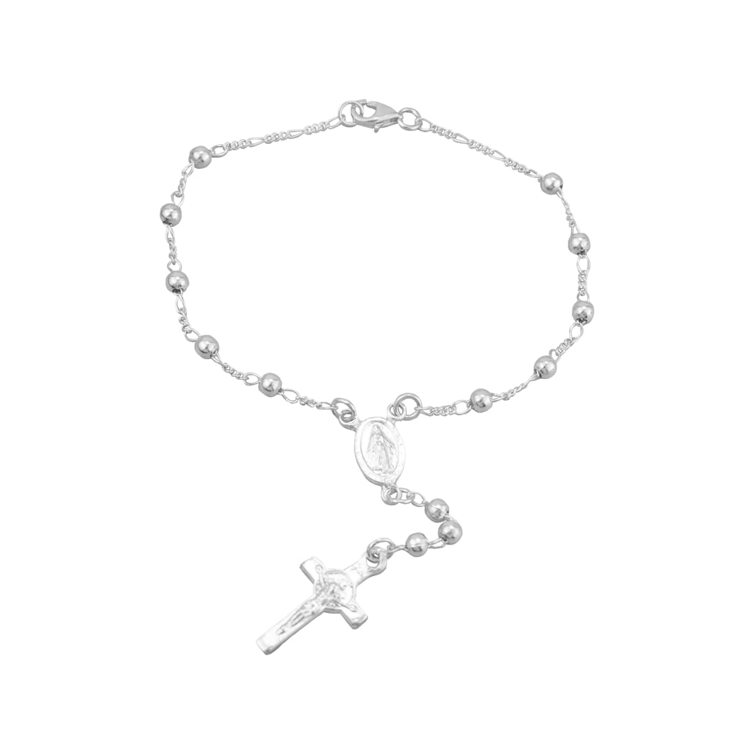 PULSERA DENARIO VIRGEN PLATA - 1