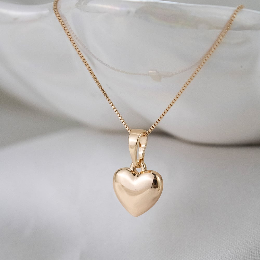 SET CORAZÓN BOMBEADO ROSE ACERO - 3