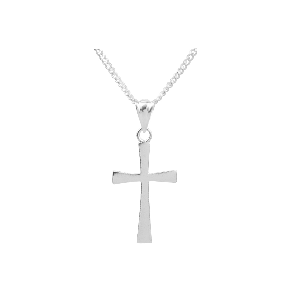 COLLAR CRUZ LISA PLATA - 1