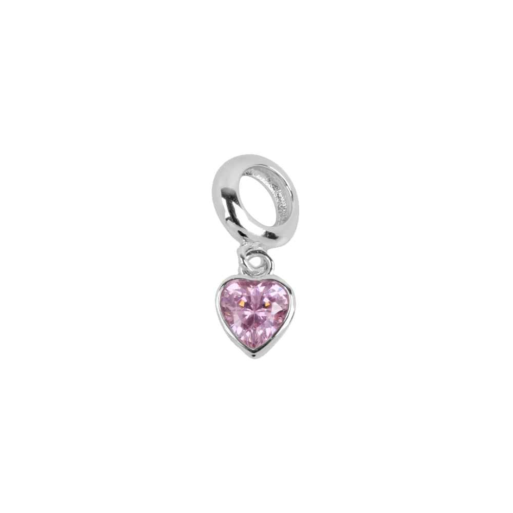 DIJE CHARM CORAZÓN ROSE - 1