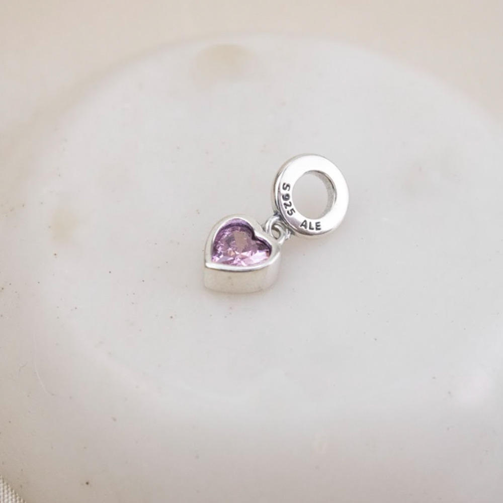 DIJE CHARM CORAZÓN ROSE - 2
