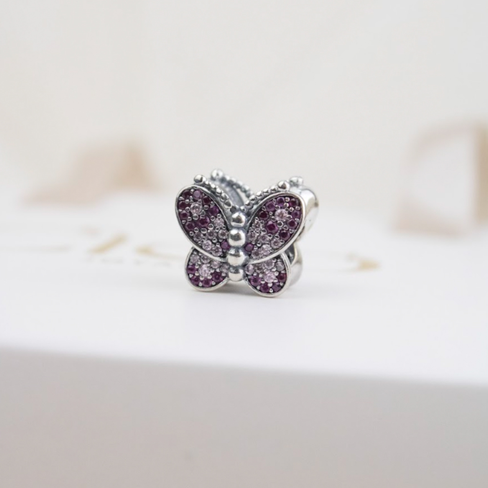 DIJE CHARM MARIPOSA PLATA - 3