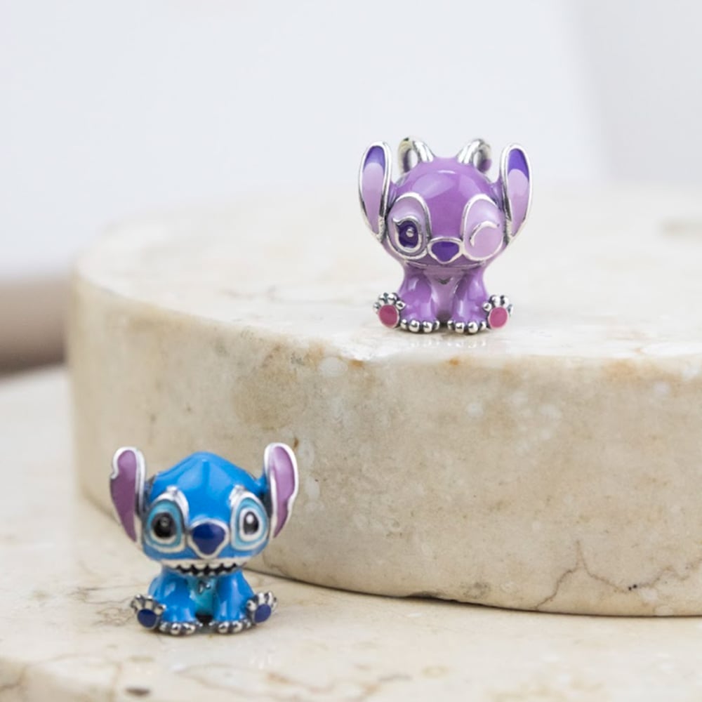 DIJE CHARM STICH LILA PLATA - 4