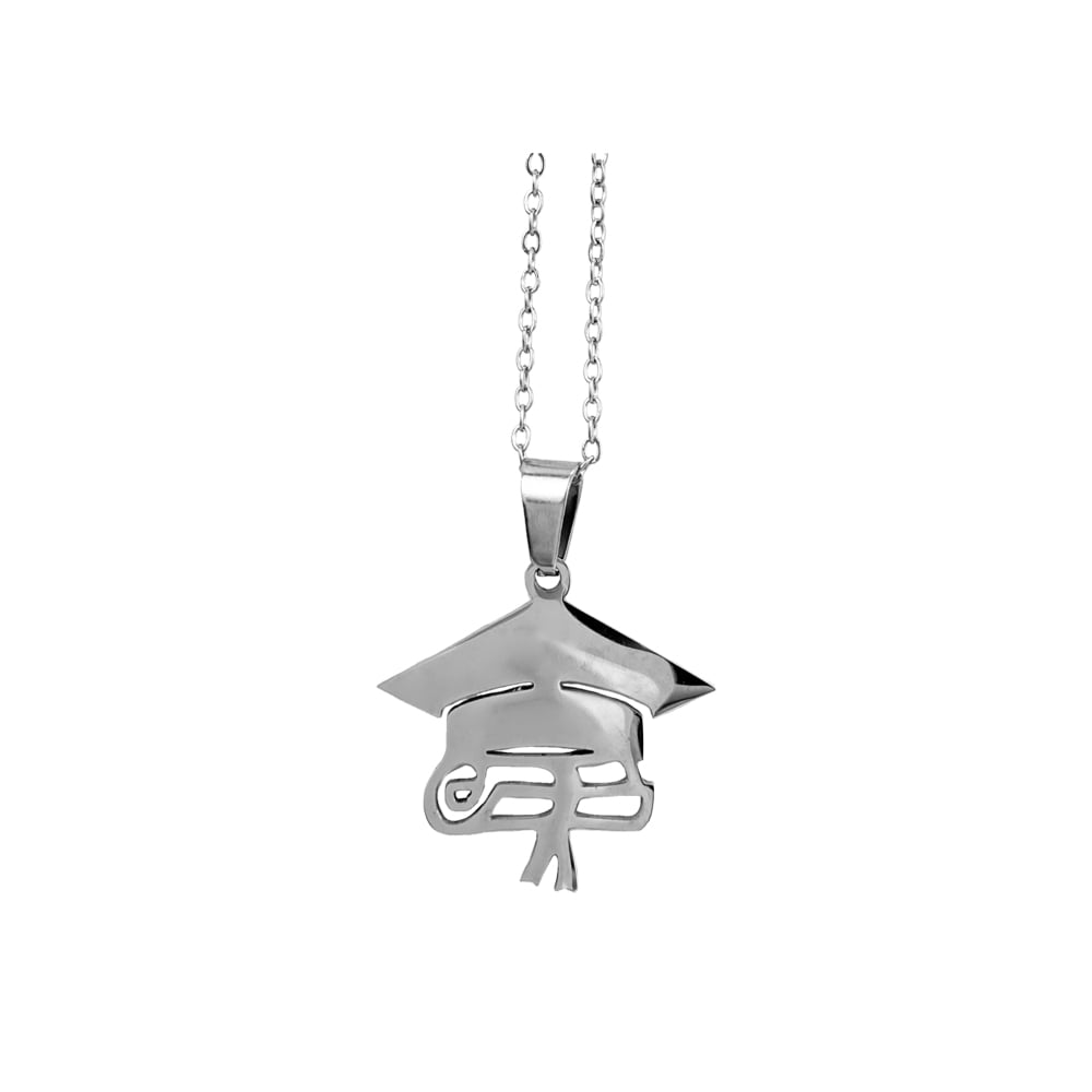 COLLAR BIRRETE GRANDE PLATEADO - 1