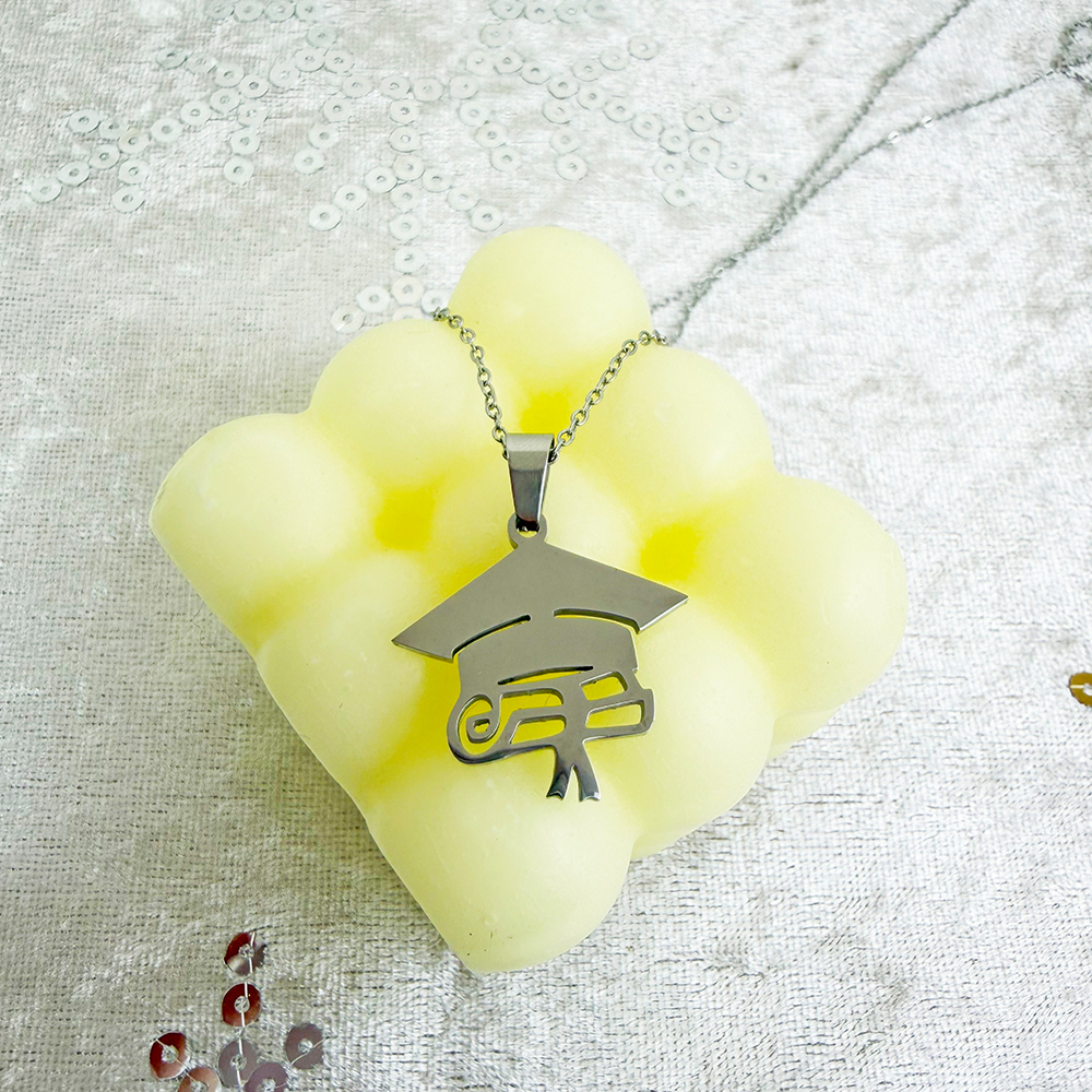 COLLAR BIRRETE GRANDE PLATEADO - 2