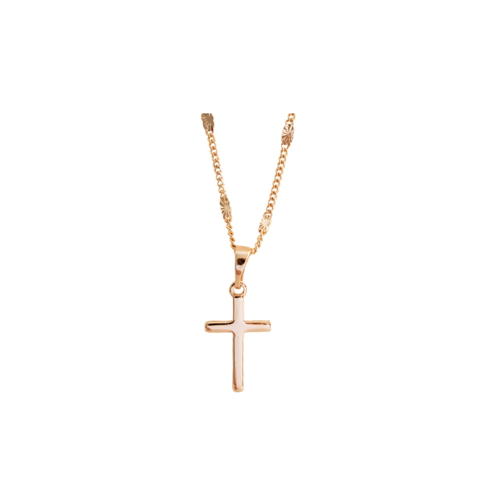 COLLAR CRUZ LISA ACERO ROSE - 1