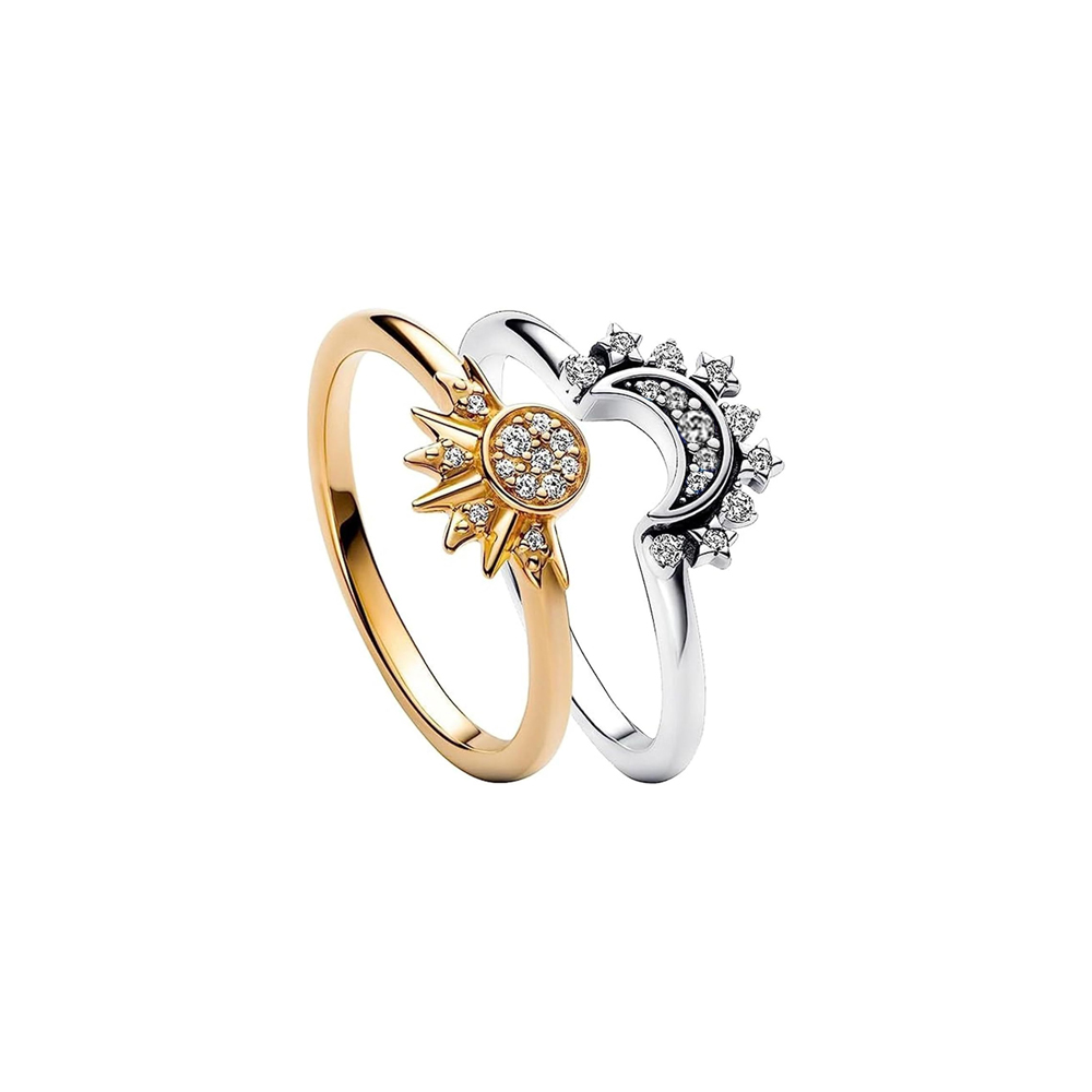 SET ANILLOS SOL Y LUNA - 1