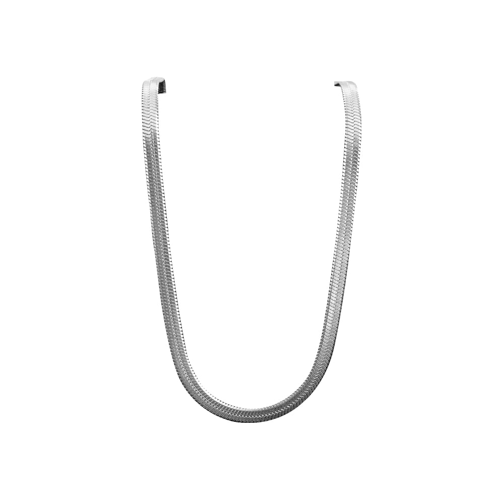 CADENA SNAKE PLATEADO HOMBRE - 1