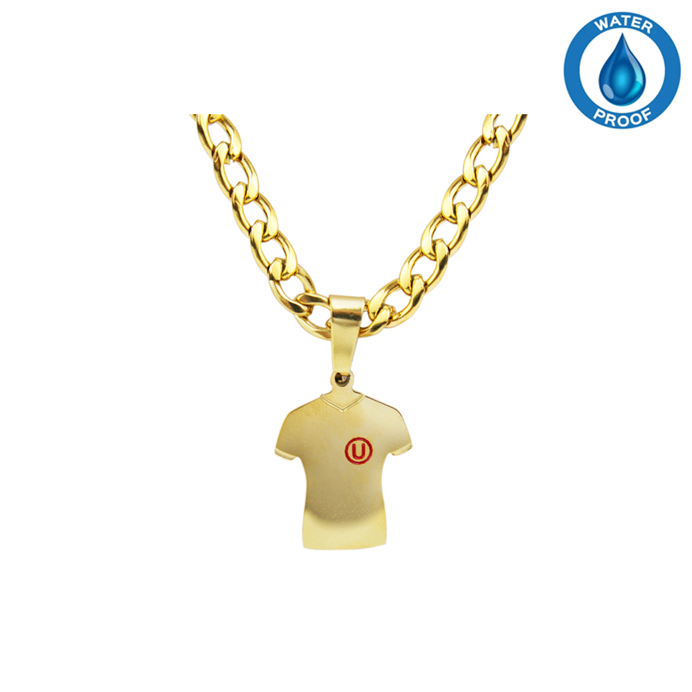 COLLAR UNIVERSITARIO CAMISETA DORADO - 1