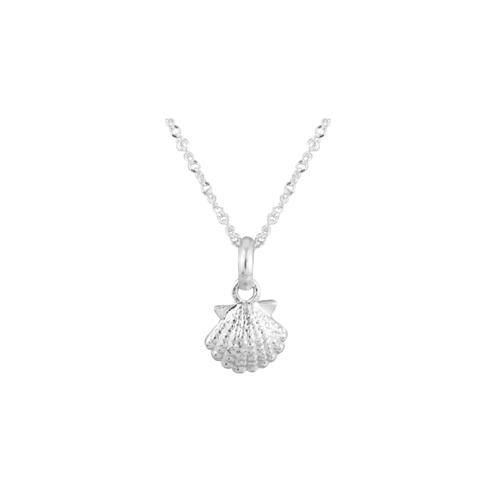 COLLAR SHELL PLATEADO PLATA - 1