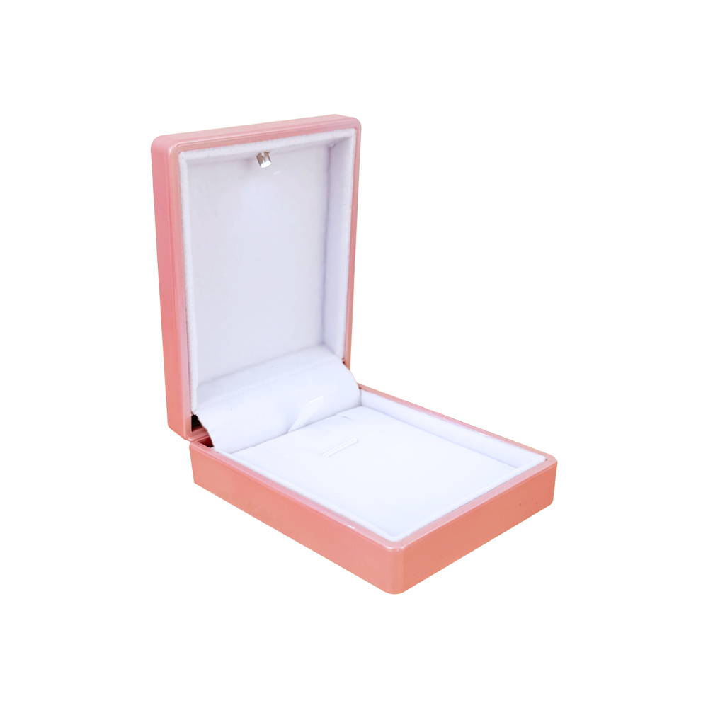 ESTUCHE CAJA RECTANGULAR ROSA CON LUZ LED - 1