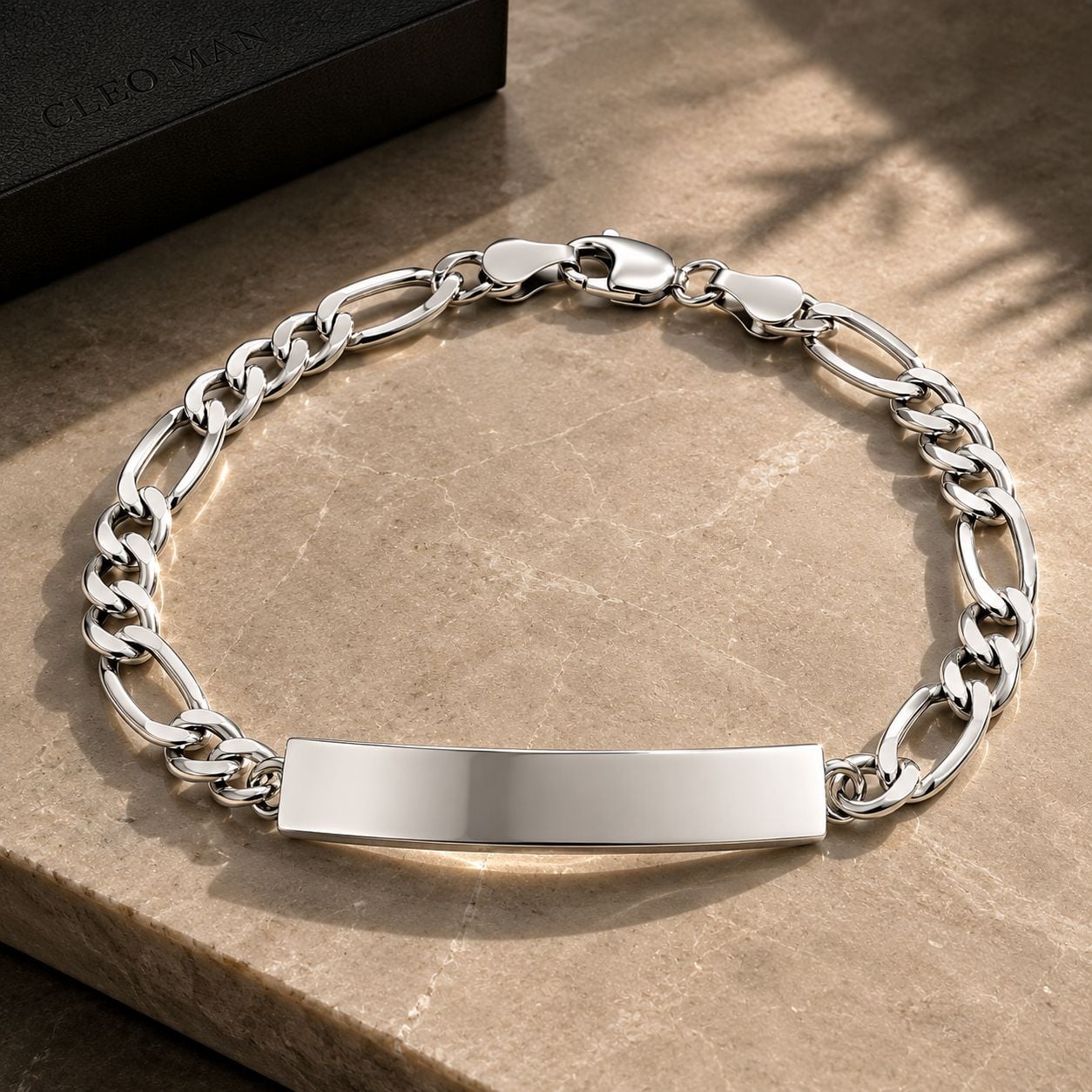 ESCLAVA PLATA CARTIER HOMBRE - 1