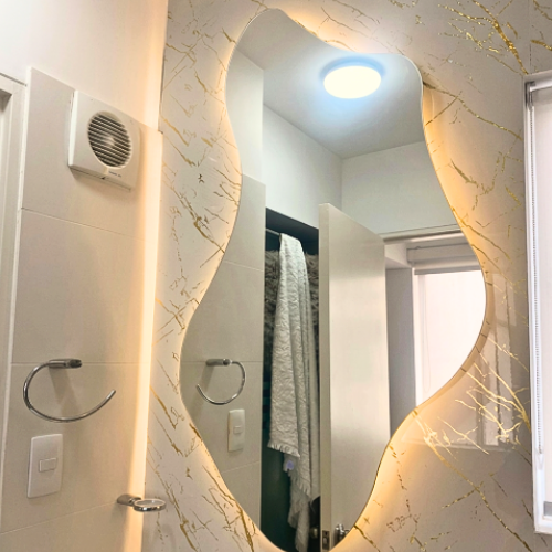 ESPEJO CURVO LUZ LED 3 TIEMPOS 115 X 66CM - 2