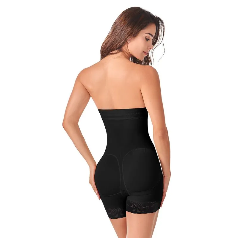 FAJA COLOMBIANA MUJER ANN-CHERY NEGRO TITI-STRAPLESS REDUCTORA Y MOLDEADORA - 2
