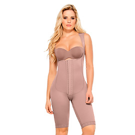 FAJA COLOMBIANA MUJER ANN-CHERY CORAL 5176 POSTOPERATORIO A LA RODILLA SOFT INGRID - 1