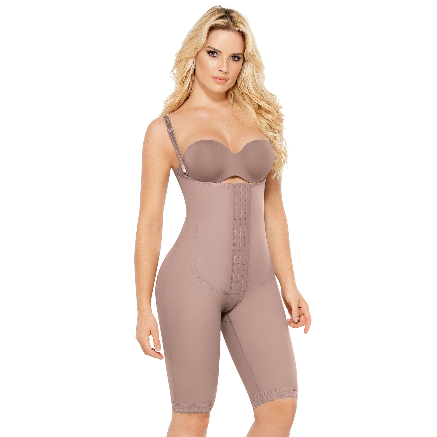 FAJA COLOMBIANA MUJER ANN-CHERY CHOCOLATE CLARO 5147-ISABELLA POST-OPERATORIA REDUCTORA Y MOLDEADORA - 1