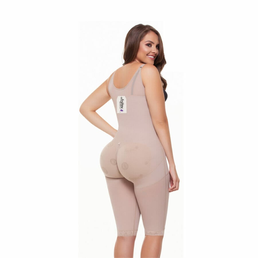 FAJA MUJER FAJAS FAJITEX BEIGE 22990 HASTA LA RODILLA CUATRO BROCHES - 2
