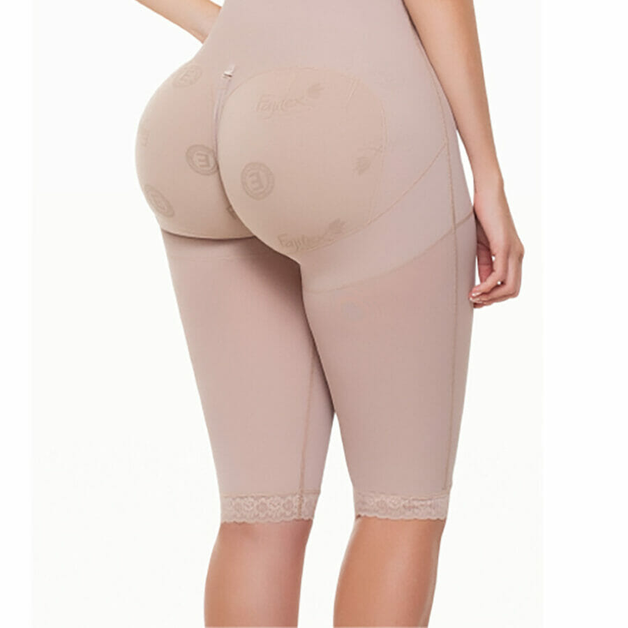 FAJA MUJER FAJAS FAJITEX BEIGE 22990 HASTA LA RODILLA CUATRO BROCHES - 4