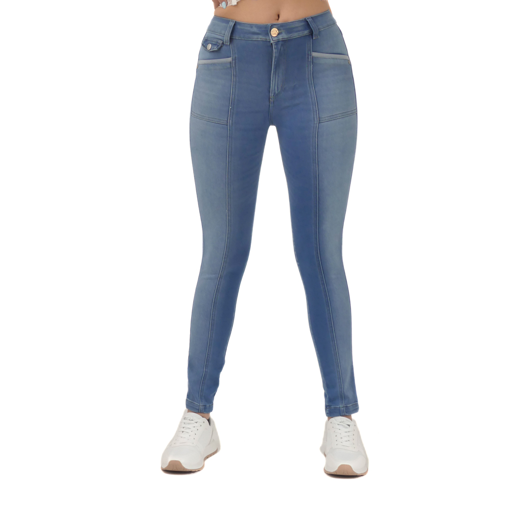 JEAN COLOMBIANO MUJER CHEVIOTTO JEANS AZUL 14475 PUSH UP ESTILO COLOMBIANO IRRESISTIBLE - 6