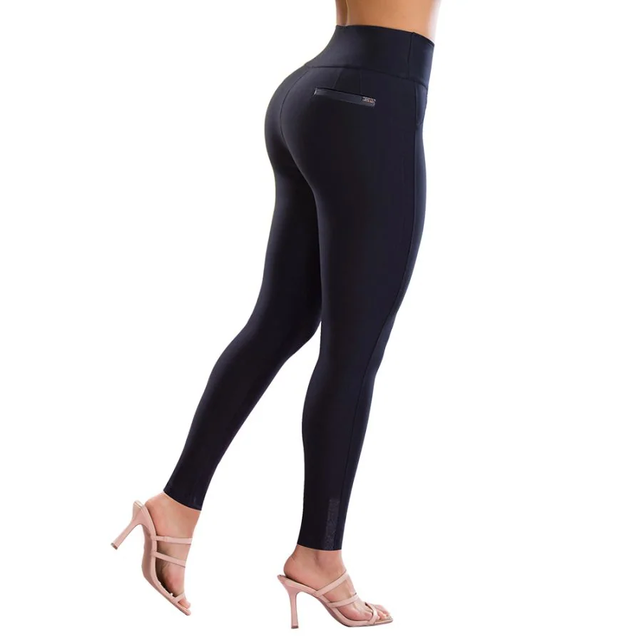 LEGGINS MUJER TYT JEANS AZUL RAFIKI PUSH UP OSCURO CON ELEGANCIA COLOMBIANA - 2