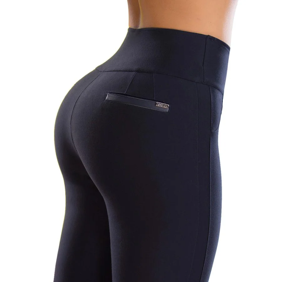 LEGGINS MUJER TYT JEANS AZUL RAFIKI PUSH UP OSCURO CON ELEGANCIA COLOMBIANA - 4