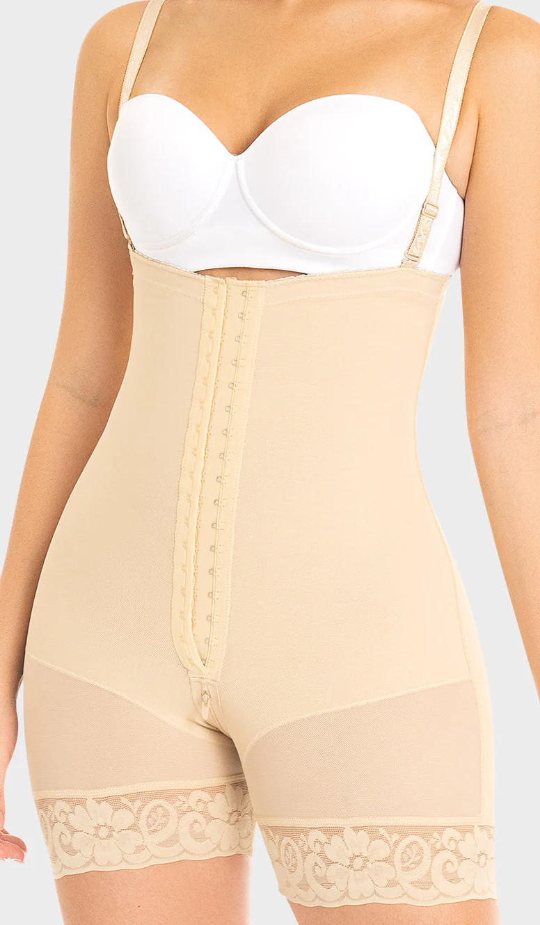 FAJA COLOMBIANA CORTA MUJER M&D F0066M&D MOLDEADORA STRAPLESS SILICONADO - 4