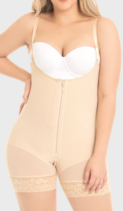 FAJA COLOMBIANA CORTA MUJER M&D F0768M&D MOLDEADORA CON CIERRE FRONTAL - 1