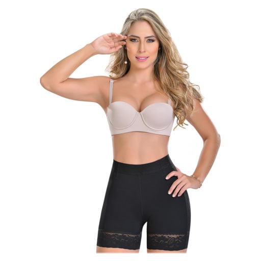 FAJA SHORT MUJER M&D STA0322M&D COLOMBIANO CORTO TALLE ALTO LEVANTA GLÚTEOS - 1